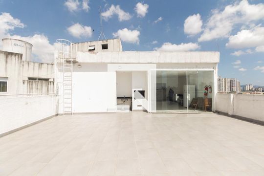Condomínio - Salão de Festas e Churrasqueira de kitnet/studio à venda com 1 quarto, 48m² em Tatuapé, São Paulo