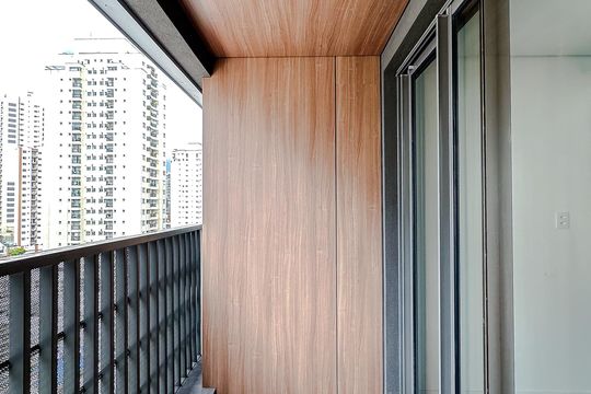 Varanda de kitnet/studio à venda com 1 quarto, 25m² em Vila Regente Feijó, São Paulo