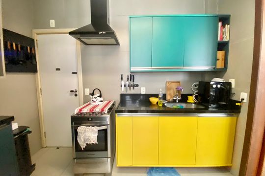 Cozinha de apartamento para alugar com 2 quartos, 80m² em Ipanema, Rio de Janeiro