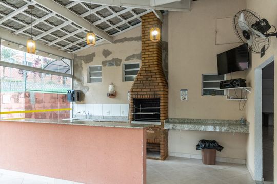 Área comum - Churrasqueira de apartamento à venda com 2 quartos, 43m² em Loteamento Parque São Martinho, Campinas