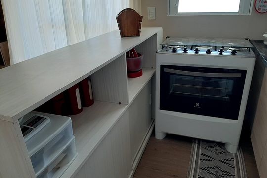 Cozinha de apartamento à venda com 2 quartos, 47m² em Padroeira, Osasco