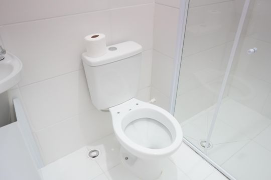Banheiro de kitnet/studio para alugar com 1 quarto, 27m² em Mooca, São Paulo