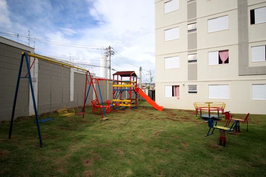 Área comum - Playground de apartamento para alugar com 2 quartos, 40m² em Recreio dos Sorocabanos, Sorocaba