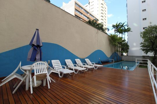Área Comum - Piscina de apartamento à venda com 3 quartos, 120m² em Itaim Bibi, São Paulo