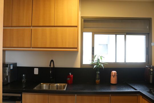 Cozinha de apartamento à venda com 3 quartos, 136m² em Jardim das Perdizes, São Paulo