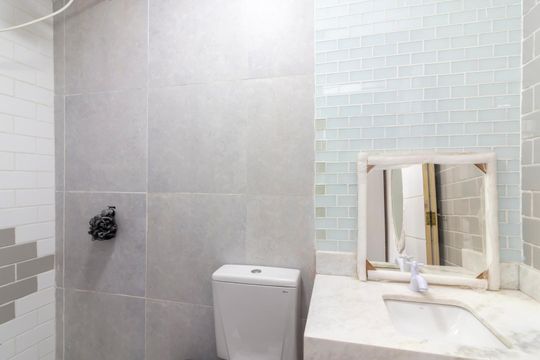 Banheiro de casa para alugar com 1 quarto, 38m² em Jardim São Paulo, São Paulo