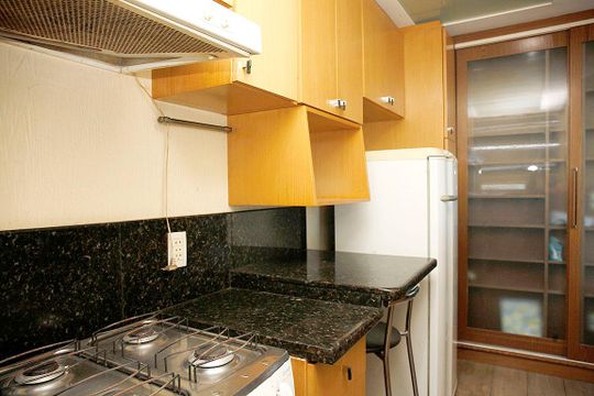 Cozinha de apartamento à venda com 1 quarto, 50m² em Centro Histórico, Porto Alegre