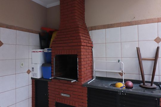 Área comum - Churrasqueira de casa à venda com 3 quartos, 259m² em Jardim Palermo, São Bernardo do Campo