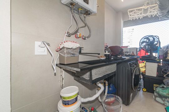 Cozinha - Lavanderia de apartamento à venda com 2 quartos, 95m² em Santo Amaro, São Paulo