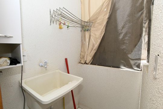 Área de serviço de kitnet/studio à venda com 2 quartos, 26m² em Chácara Califórnia, São Paulo