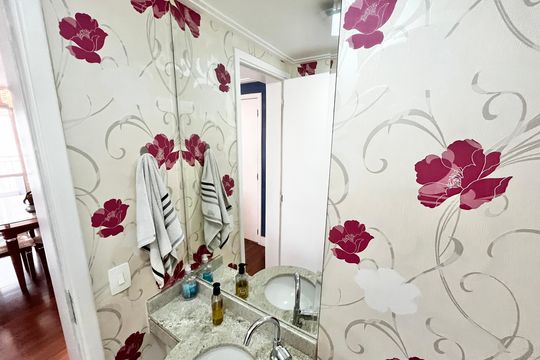 Lavabo de apartamento à venda com 4 quartos, 122m² em Lauzane Paulista, São Paulo