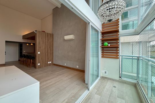 Sacada de apartamento à venda com 3 quartos, 161m² em Brooklin, São Paulo