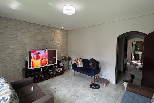 Sala de casa à venda com 3 quartos, 171m² em Vila Homero Thon, Santo André
