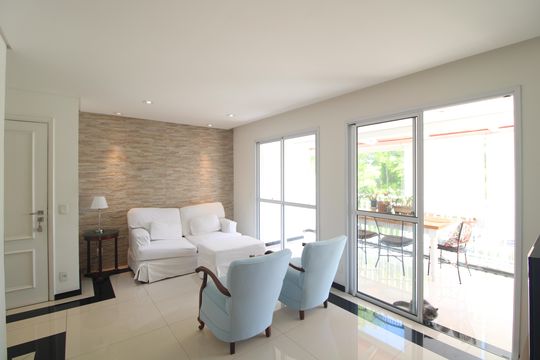 Sala de apartamento à venda com 3 quartos, 94m² em Vila Campo Grande, São Paulo