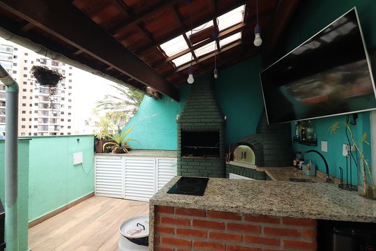 Espaço Gourmet Cobertura  de apartamento à venda com 2 quartos, 126m² em Santa Terezinha, São Bernardo do Campo