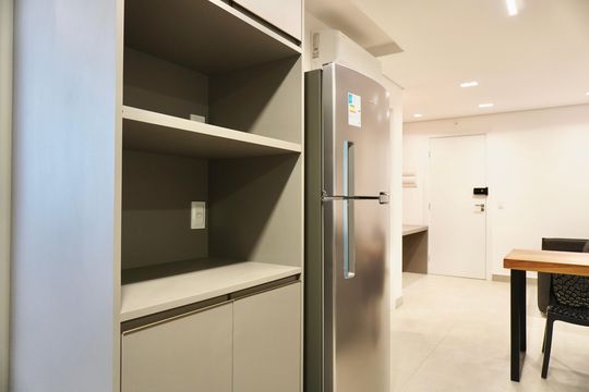 Cozinha  de apartamento para alugar com 1 quarto, 40m² em Barro Preto, Belo Horizonte