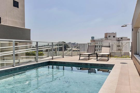 Área comum - Piscina de apartamento para alugar com 1 quarto, 40m² em Barro Preto, Belo Horizonte