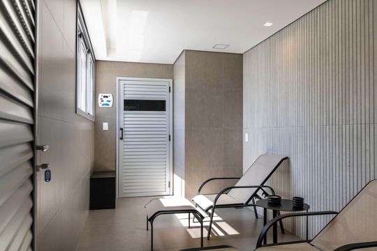 Área Comum - Sauna  de apartamento para alugar com 1 quarto, 40m² em Barro Preto, Belo Horizonte