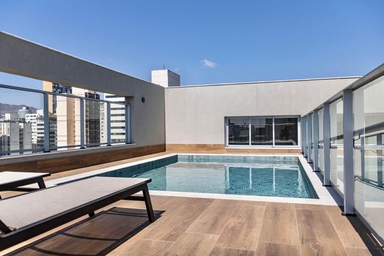 Área comum de apartamento para alugar com 1 quarto, 40m² em Barro Preto, Belo Horizonte
