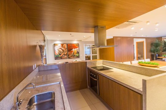 Área gourmet de apartamento à venda com 1 quarto, 45m² em Centro de Apoio I (alphaville), Santana de Parnaíba