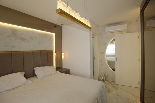 Suíte 1 de apartamento à venda com 1 quarto, 56m² em Jardim São Pedro, Porto Alegre