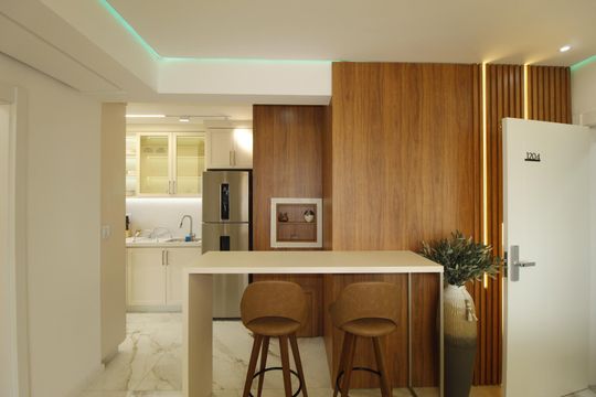 Cozinha de apartamento à venda com 1 quarto, 56m² em Jardim São Pedro, Porto Alegre