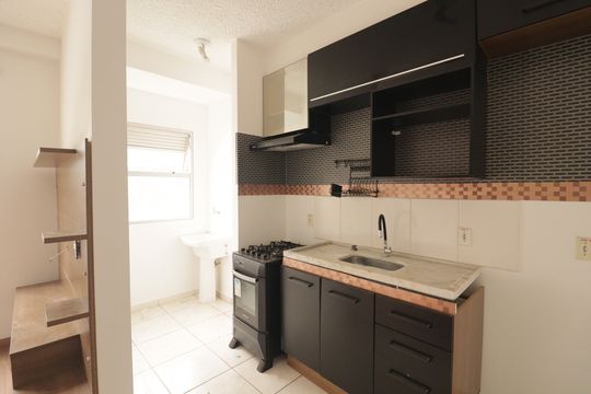 Cozinha de apartamento à venda com 2 quartos, 45m² em Cidade Nova, Jundiaí