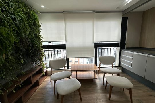 Varanda de apartamento à venda com 1 quarto, 64m² em Alphaville Empresarial, Barueri