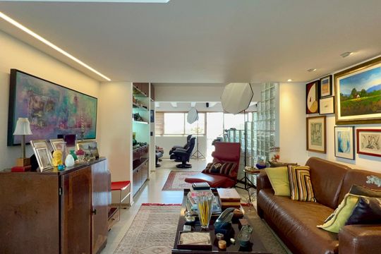 Sala de apartamento à venda com 1 quarto, 156m² em Jardins, São Paulo