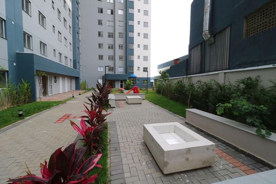 Área Comum - Praça do Fogo de apartamento para alugar com 2 quartos, 35m² em Santa Maria, Santo André