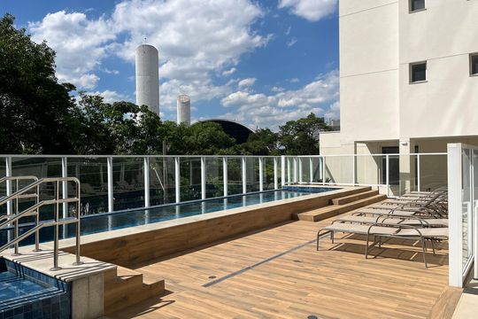 Área comum - Piscina de apartamento à venda com 2 quartos, 65m² em Barra Funda, São Paulo