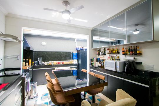 Cozinha/Espaço gourmet de apartamento à venda com 2 quartos, 59m² em Vila Eldizia, Santo André
