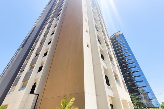 Fachada do bloco de apartamento para alugar com 1 quarto, 57m² em Centro, Campinas