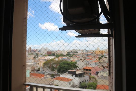 Sacada do Quarto 2 de apartamento para alugar com 2 quartos, 61m² em Nova Gerti, São Caetano do Sul