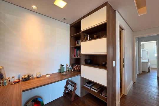 Sala de apartamento à venda com 3 quartos, 128m² em Campestre, Santo André