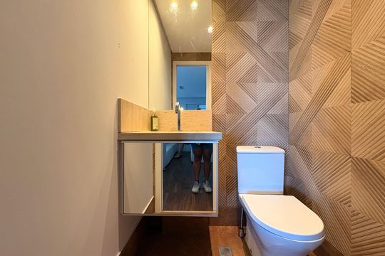 Lavabo de apartamento à venda com 3 quartos, 128m² em Campestre, Santo André