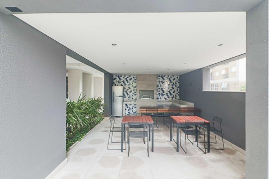 Área comum - Churrasqueira de apartamento para alugar com 1 quarto, 45m² em Vila Sonia, São Paulo