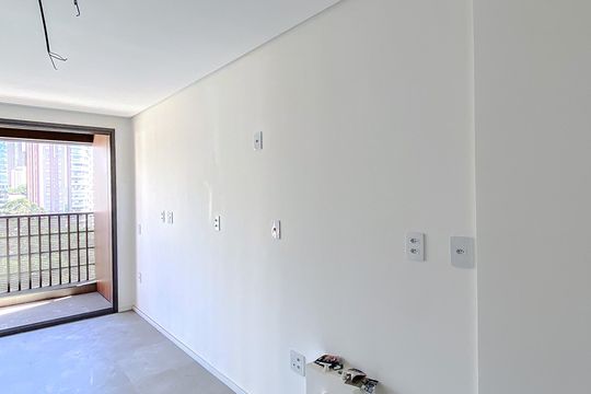 Cozinha de kitnet/studio à venda com 1 quarto, 25m² em Vila Regente Feijó, São Paulo