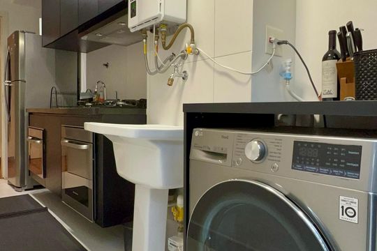 Área de Serviço de apartamento para alugar com 1 quarto, 72m² em Vila Madalena, São Paulo