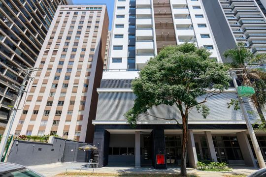 Fachada de kitnet/studio para alugar com 1 quarto, 26m² em Santo Amaro, São Paulo