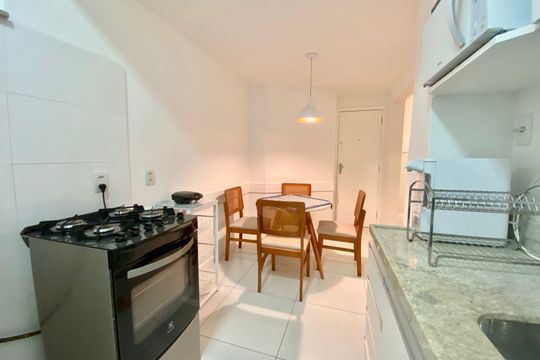COZINHA de apartamento para alugar com 2 quartos, 65m² em Leblon, Rio de Janeiro