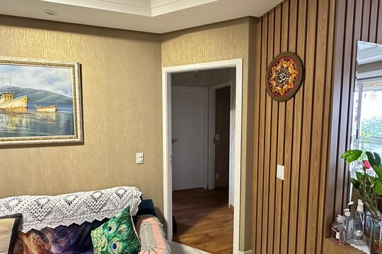 Sala de apartamento à venda com 3 quartos, 91m² em Vila Santa Teresa, Santo André