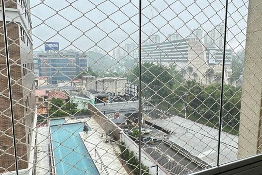 varanda de apartamento à venda com 3 quartos, 91m² em Vila Santa Teresa, Santo André