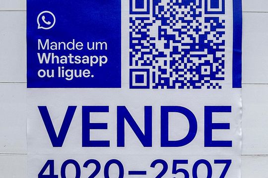 Placa Instalada na Fachada de apartamento à venda com 2 quartos, 84m² em Vila Linda, Santo André