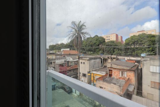 Vista da Suíte de apartamento à venda com 2 quartos, 84m² em Vila Linda, Santo André