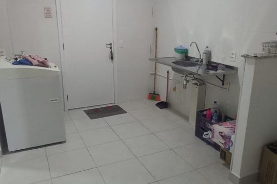 Cozinha de apartamento para alugar com 2 quartos, 33m² em Vila Nova Curuca, São Paulo