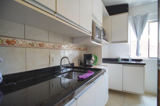 Cozinha de apartamento para alugar com 1 quarto, 42m² em Vila Nova, Novo Hamburgo