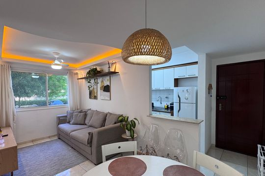 Sala de apartamento à venda com 2 quartos, 59m² em Vargem Pequena, Rio de Janeiro