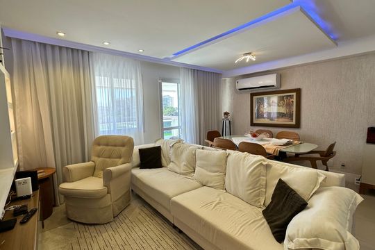 Sala de apartamento à venda com 3 quartos, 181m² em Recreio dos Bandeirantes, Rio de Janeiro