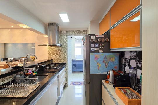 Cozinha de apartamento à venda com 2 quartos, 104m² em Centro, São Bernardo do Campo